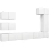 Image de Ensemble De Meubles Tv 8 Pcs Blanc Bois D'ingénierie Vidaxl