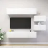 Image de Ensemble De Meubles Tv 6 Pcs Blanc Bois D'ingénierie Vidaxl