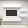 Image de Ensemble De Meubles Tv 6 Pcs Blanc Bois D'ingénierie Vidaxl