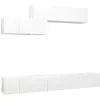 Image de Ensemble De Meuble Tv 6 Pcs Blanc Bois D'ingénierie Vidaxl