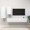 Image de Ensemble De Meubles Tv 4 Pcs Blanc Bois D'ingénierie Vidaxl
