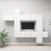 Image de Ensemble De Meubles Tv 10 Pcs Blanc Bois D'ingénierie Vidaxl