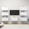Image de Meubles Tv 7 Pcs Blanc 30,5x30x60 Cm Bois D'ingénierie Vidaxl