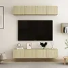 Image de Meubles Tv 4 Pcs Chêne Sonoma 80x30x30 Cm Bois D'ingénierie Vidaxl