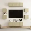 Image de Ensemble De Meubles Tv 8 Pcs Chêne Sonoma Bois D'ingénierie Vidaxl