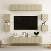 Image de Ensemble De Meubles Tv 8 Pcs Chêne Sonoma Bois D'ingénierie Vidaxl