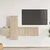 Image de Ensemble De Meubles Tv 3 Pcs Chêne Sonoma Bois D'ingénierie Vidaxl
