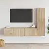Image de Ensemble De Meubles Tv 3 Pcs Chêne Sonoma Bois D'ingénierie Vidaxl