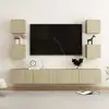 Image de Ensemble De Meubles Tv 6 Pcs Chêne Sonoma Bois D'ingénierie Vidaxl