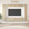 Image de Ensemble De Meubles Tv 10 Pcs Chêne Sonoma Bois D'ingénierie Vidaxl