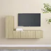 Image de Ensemble De Meubles Tv 3 Pcs Chêne Sonoma Bois D'ingénierie Vidaxl