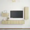 Image de Ensemble De Meubles Tv 4 Pcs Chêne Sonoma Bois D'ingénierie Vidaxl