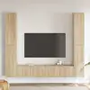 Image de Ensemble De Meuble Tv 6 Pcs Chêne Sonoma Bois D'ingénierie Vidaxl