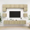 Image de Ensemble De Meuble Tv 8 Pcs Chêne Sonoma Bois D'ingénierie Vidaxl