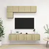 Image de Ensemble De Meuble Tv 5 Pcs Chêne Sonoma Bois D'ingénierie Vidaxl