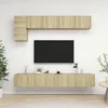 Image de Ensemble De Meuble Tv 5 Pcs Chêne Sonoma Bois D'ingénierie Vidaxl