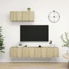 Image de Meubles Tv 3 Pcs Chêne Sonoma Bois D'ingénierie Vidaxl