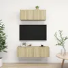 Image de Ensemble De Meuble Tv 2 Pcs Chêne Sonoma Bois D'ingénierie Vidaxl