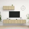 Image de Meubles Tv 3 Pcs Chêne Sonoma Bois D'ingénierie Vidaxl