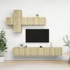 Image de vidaXL Ensemble de meuble TV 7 pcs Chêne sonoma Aggloméré
