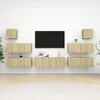 Image de Ensemble De Meuble Tv 7 Pcs Chêne Sonoma Bois D'ingénierie Vidaxl