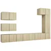 Image de Ensemble De Meubles Tv 8 Pcs Chêne Sonoma Bois D'ingénierie Vidaxl