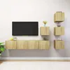 Image de Ensemble De Meuble Tv 6 Pcs Chêne Sonoma Bois D'ingénierie Vidaxl