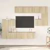 Image de Ensemble De Meubles Tv 8 Pcs Chêne Sonoma Bois D'ingénierie Vidaxl