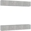 Image de Meubles Tv 4 Pcs Gris Béton 100x30x30 Cm Bois D'ingénierie Vidaxl
