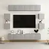 Image de Ensemble De Meubles Tv 10 Pcs Gris Béton Bois D'ingénierie Vidaxl