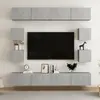 Image de Ensemble De Meubles Tv 8 Pcs Gris Béton Bois D'ingénierie Vidaxl