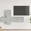 Image de Ensemble De Meubles Tv 3 Pcs Gris Béton Bois D'ingénierie Vidaxl
