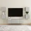 Image de Ensemble De Meubles Tv 6 Pcs Gris Béton Bois D'ingénierie Vidaxl