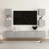 Image de Ensemble De Meubles Tv 6 Pcs Gris Béton Bois D'ingénierie Vidaxl