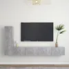 Image de Ensemble De Meubles Tv 3 Pcs Gris Béton Bois D'ingénierie Vidaxl