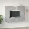 Image de Ensemble De Meuble Tv 6 Pcs Gris Béton Bois D'ingénierie Vidaxl