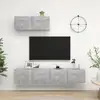 Image de Meubles Tv 3 Pcs Gris Béton Bois D'ingénierie Vidaxl