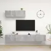 Image de Meubles Tv 3 Pcs Gris Béton Bois D'ingénierie Vidaxl