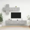 Image de Ensemble De Meuble Tv 7 Pcs Gris Béton Bois D'ingénierie Vidaxl