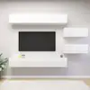 Image de Ensemble De Meubles Tv 6 Pcs Blanc Brillant Bois D'ingénierie Vidaxl