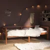 Image de vidaXL Cadre de lit Marron miel Bois de pin massif 90x200 cm