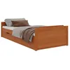 Image de vidaXL Cadre de lit sans matelas Marron miel Bois pin massif 90x200 cm 322161