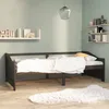 Image de Lit De Repos 3 Places Sans Matelas Gris Foncé 90x200 Cm Vidaxl