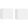 Image de Tables De Chevet 2 Pcs Blanc 30,5x30x30 Cm Bois D'ingénierie Vidaxl