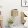 Image de Table De Chevet Chêne Sonoma 30,5x30x30 Cm Bois D'ingénierie Vidaxl
