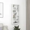 Image de Étagère Murale Blanc 36x16x90 Cm Bois D'ingénierie Vidaxl