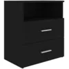 Image de Table De Chevet Noir 50x32x60 Cm Vidaxl