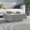 Image de Table Basse Gris Béton 90x60x31 Cm Aggloméré Vidaxl