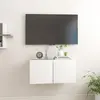 Image de Meuble Tv Suspendu Blanc 60x30x30 Cm Vidaxl