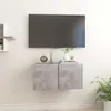 Image de vidaXL Meuble TV suspendu Gris béton 60x30x30 cm 804520